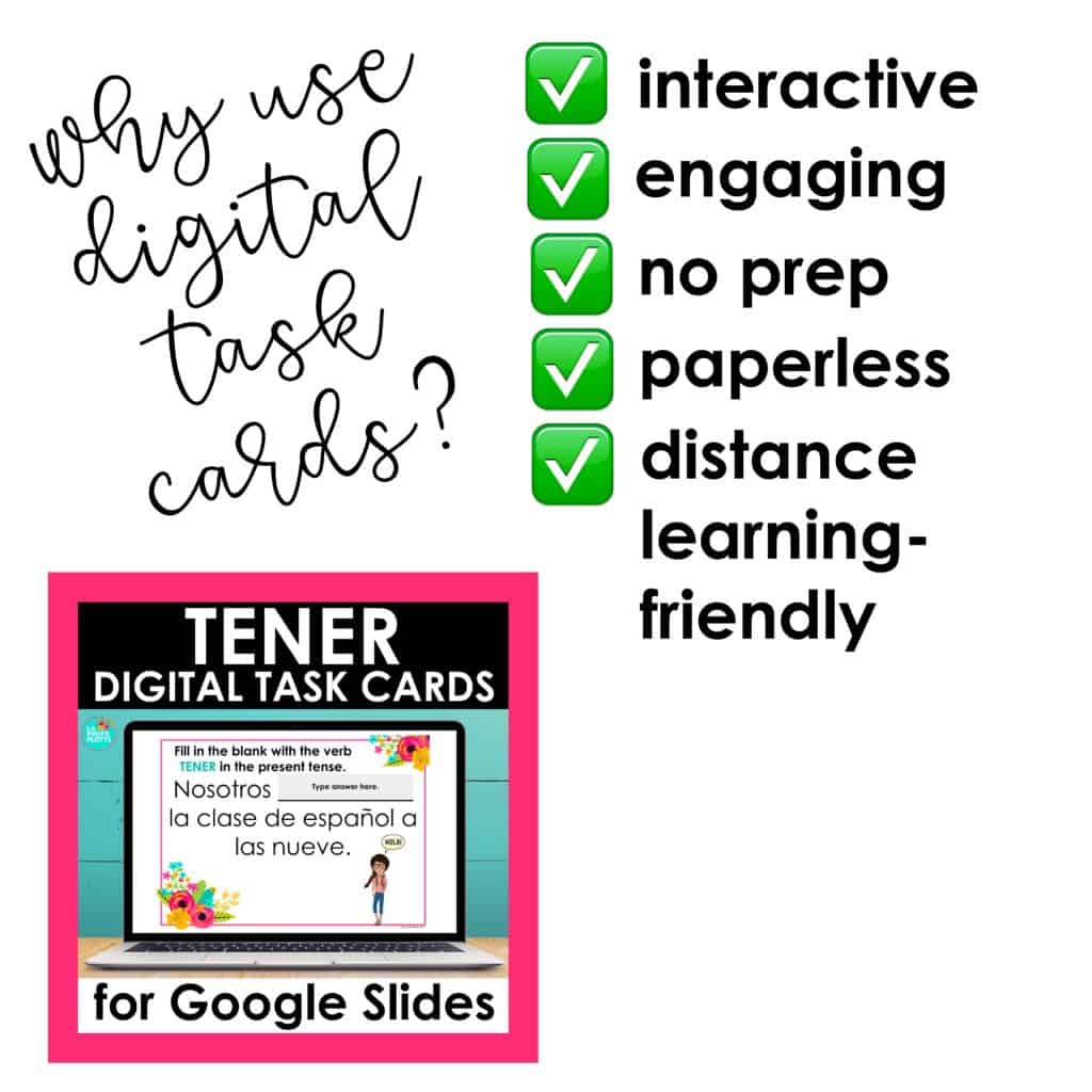TENER Digital Task Cards for Google Slides - La Profe Plotts
