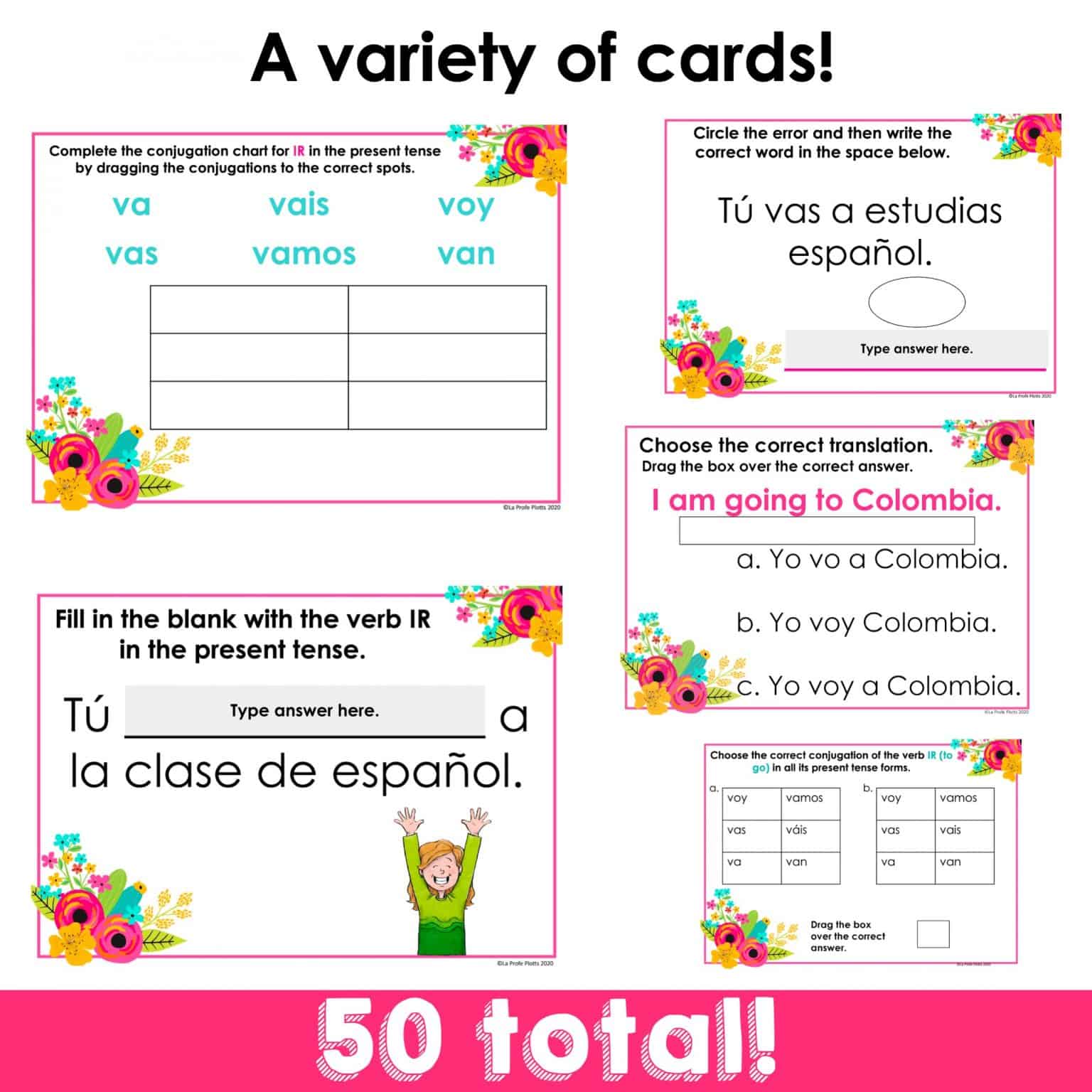 IR Digital Task Cards for Google Slides - La Profe Plotts