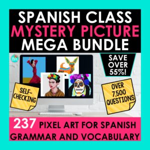 Spanish Pixel Art Mega Bundle | Digital Mystery Pictures