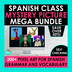 Spanish Pixel Art Mega Bundle | Digital Mystery Pictures