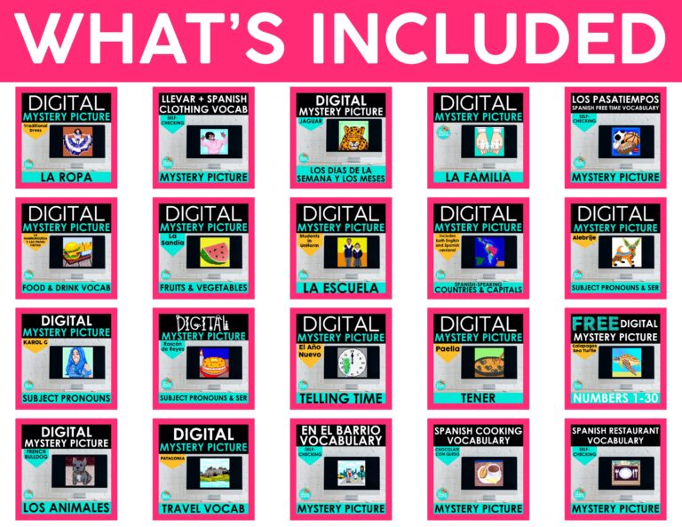 Spanish Google Activities Mega Bundle for Learning Spanish - La Profe ...