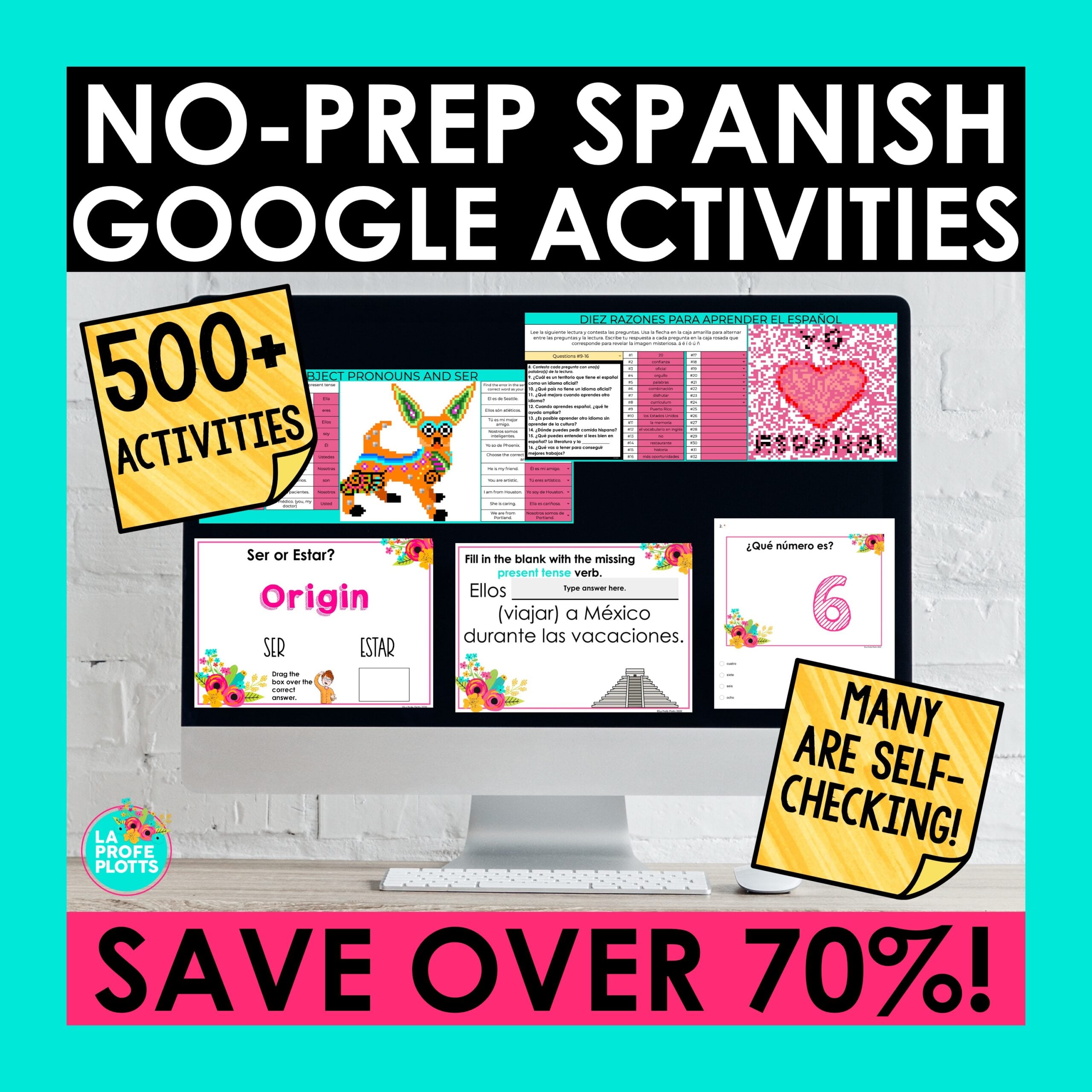 Spanish Google Activities Mega Bundle for Learning Spanish