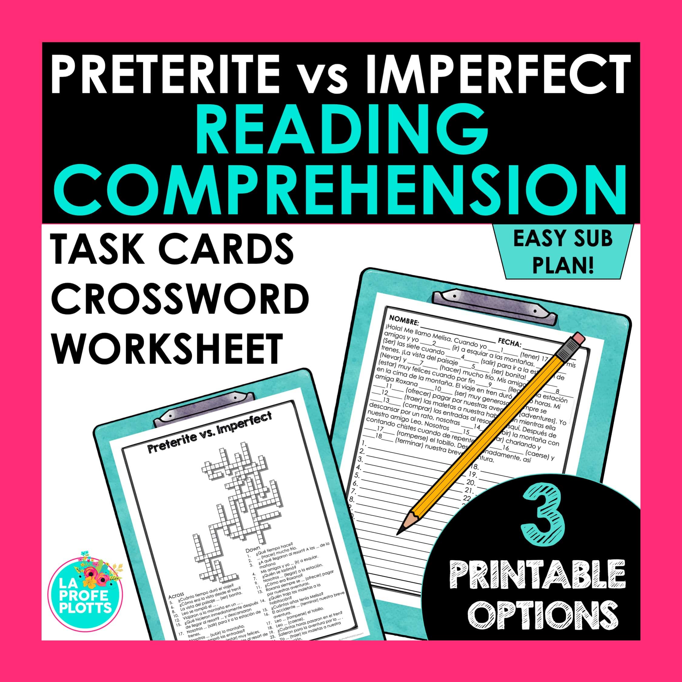 Spanish Sub Plans Preterite Vs Imperfect Reading Comprehension Spanish Sub Plans Preterite Vs Imperfect Reading Comprehension