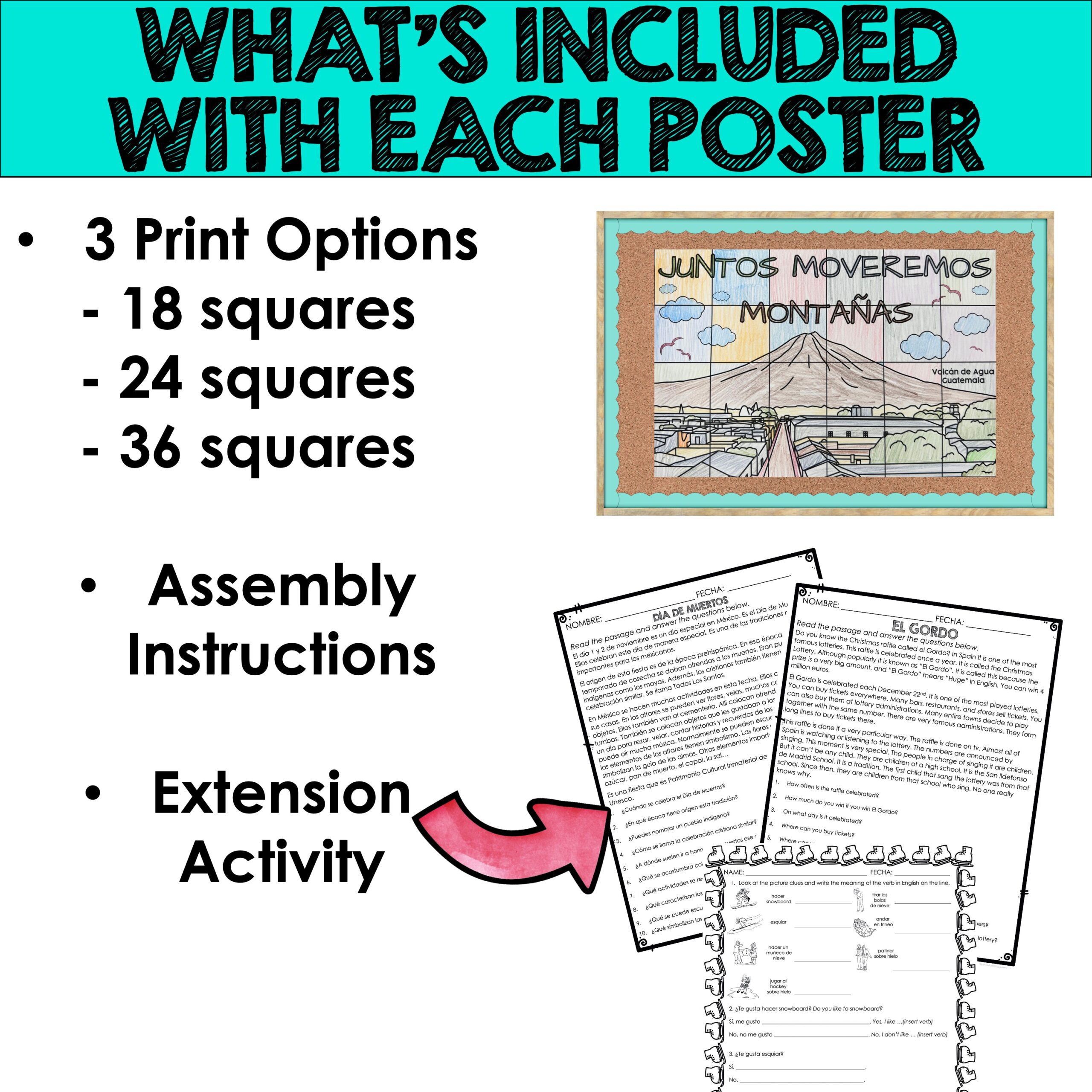 Spanish Collaborative Poster Mega Bundle - Image 11
