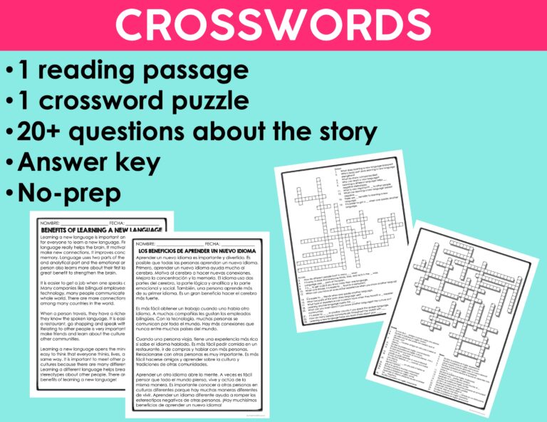 Spanish Sub Plans Mega Bundle | Printable Reading Activities - La Profe ...