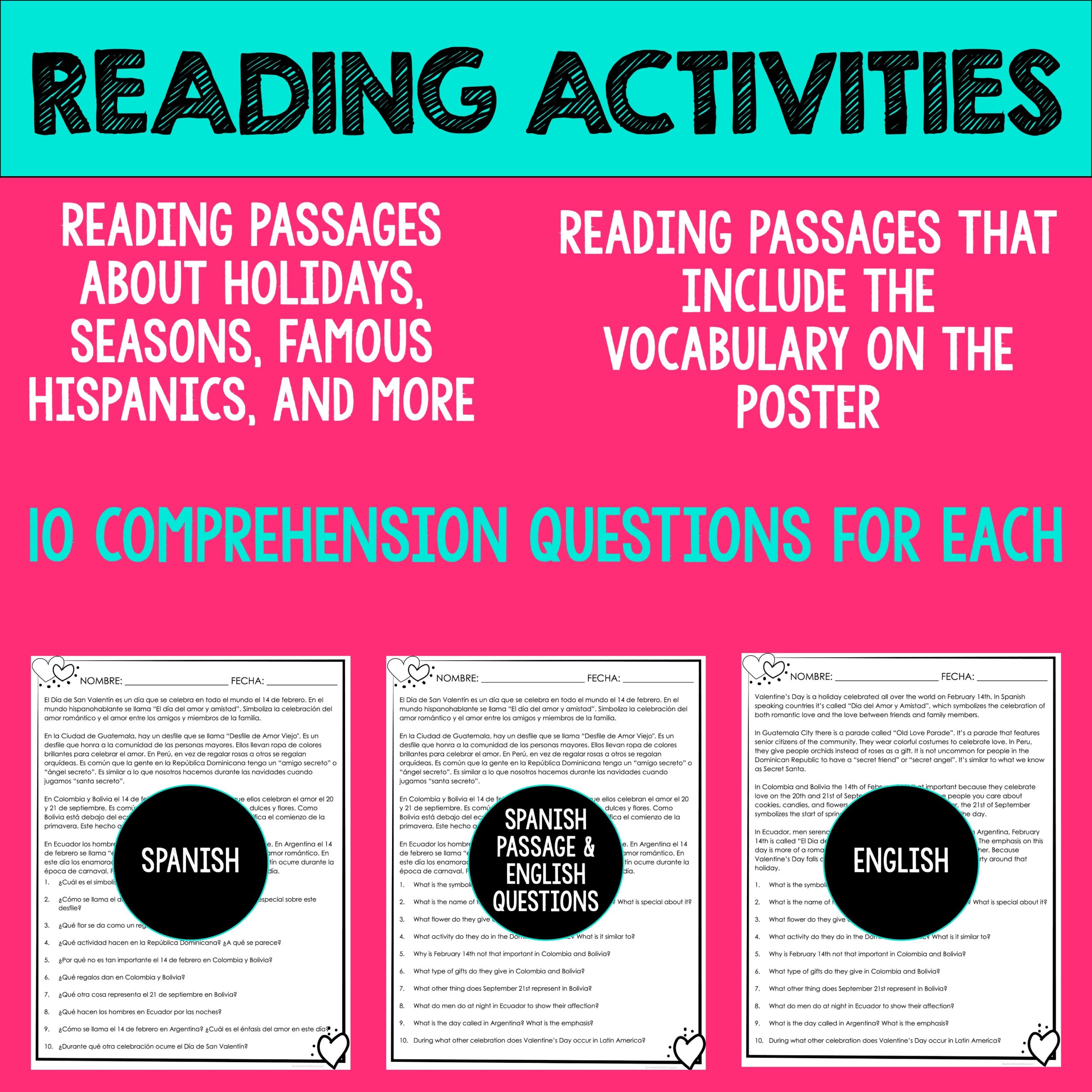 Spanish Collaborative Poster Mega Bundle - Image 13