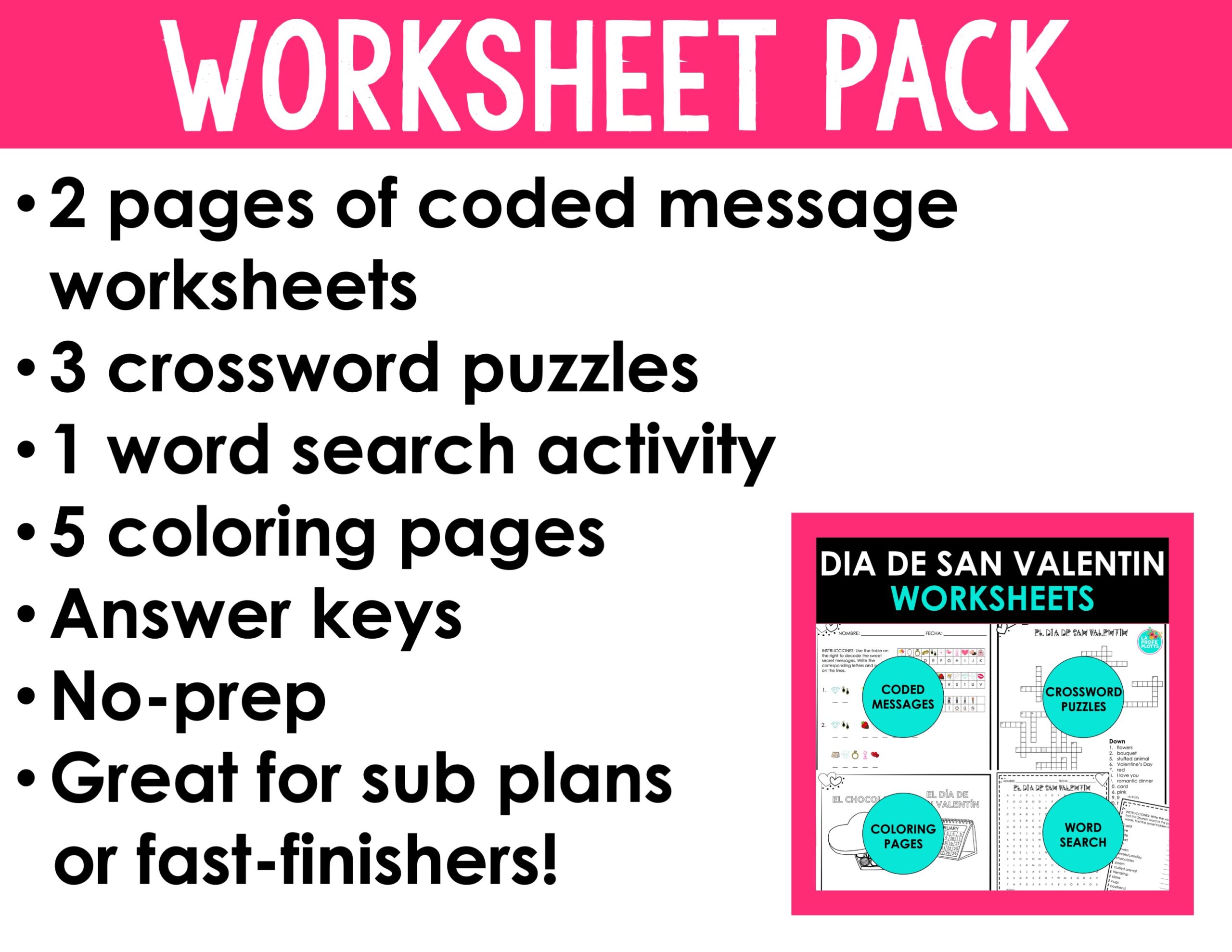 Spanish Valentine's Day Activities Bundle - Image 15