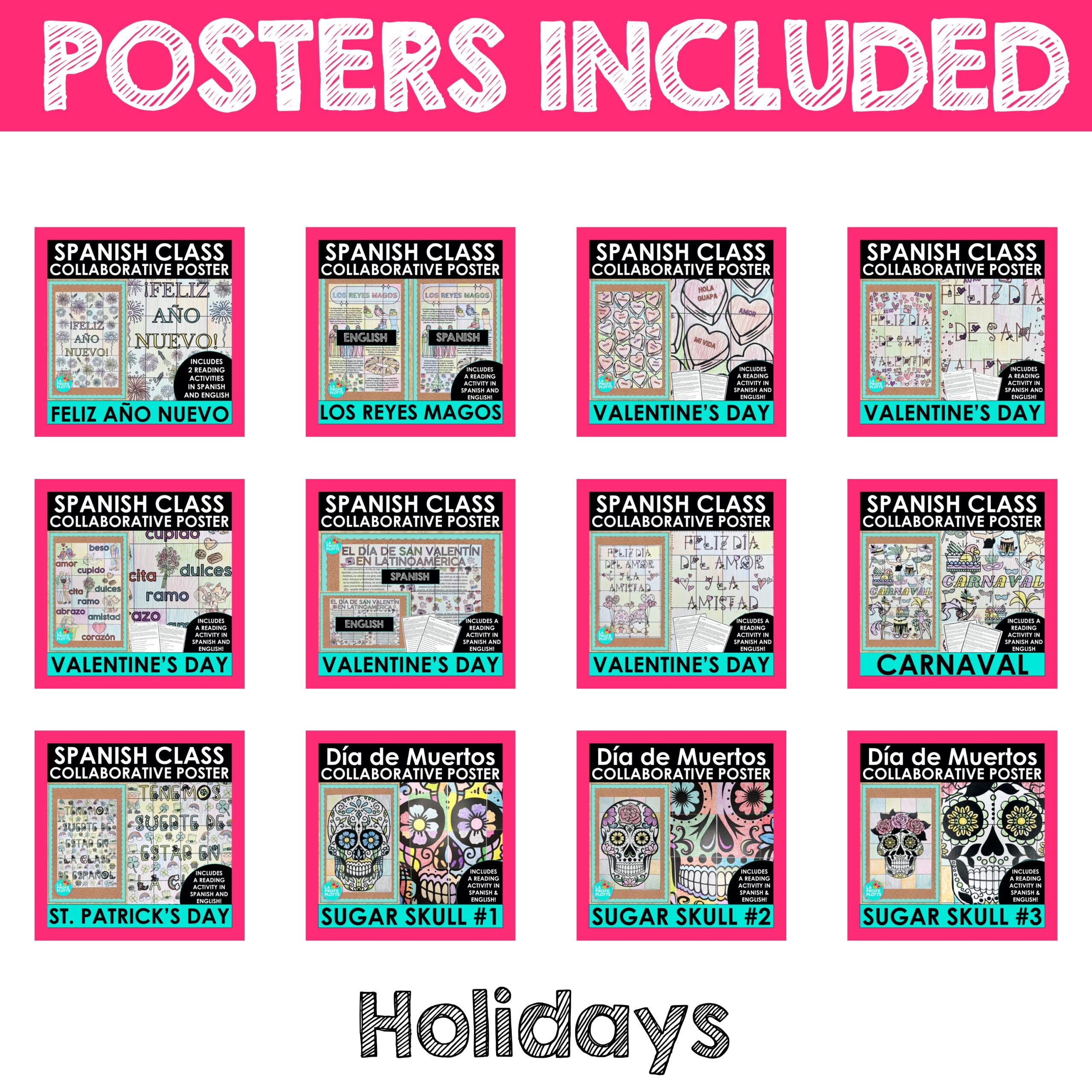 Spanish Collaborative Poster Mega Bundle - Image 4