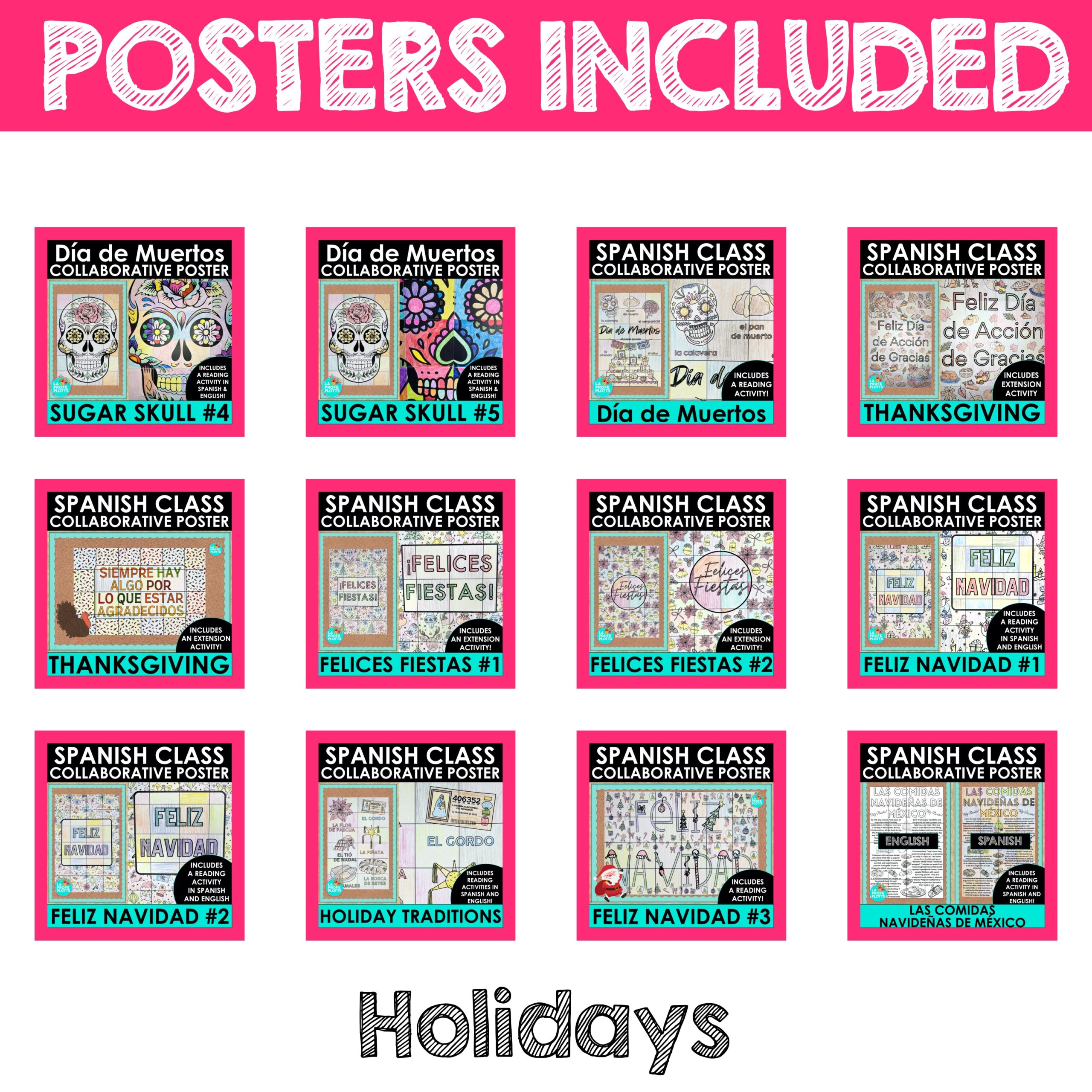 Spanish Collaborative Poster Mega Bundle - Image 5