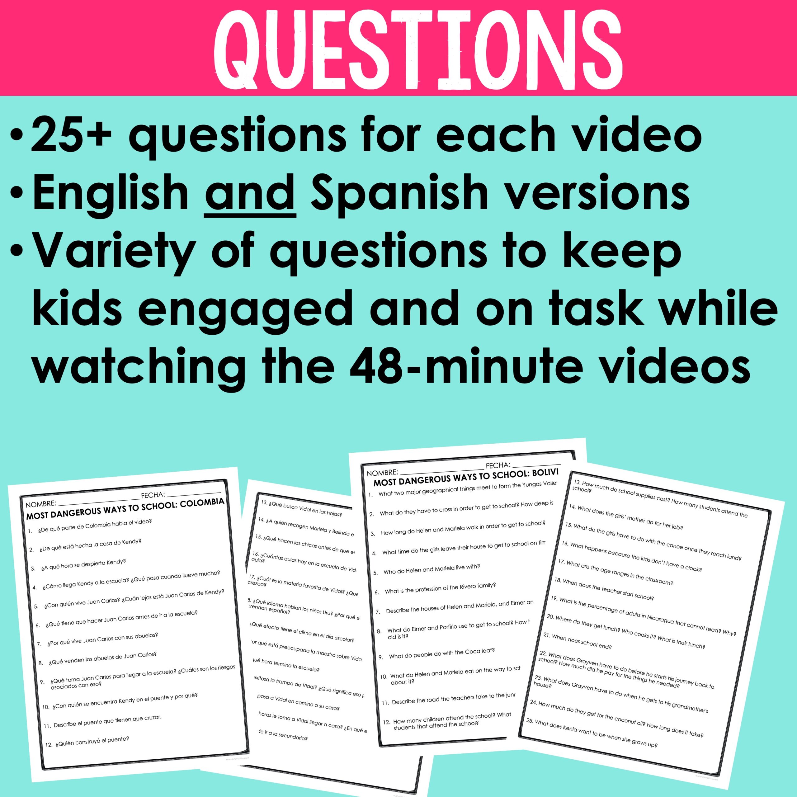 Most Dangerous Ways to School Questions Bundle - Image 4