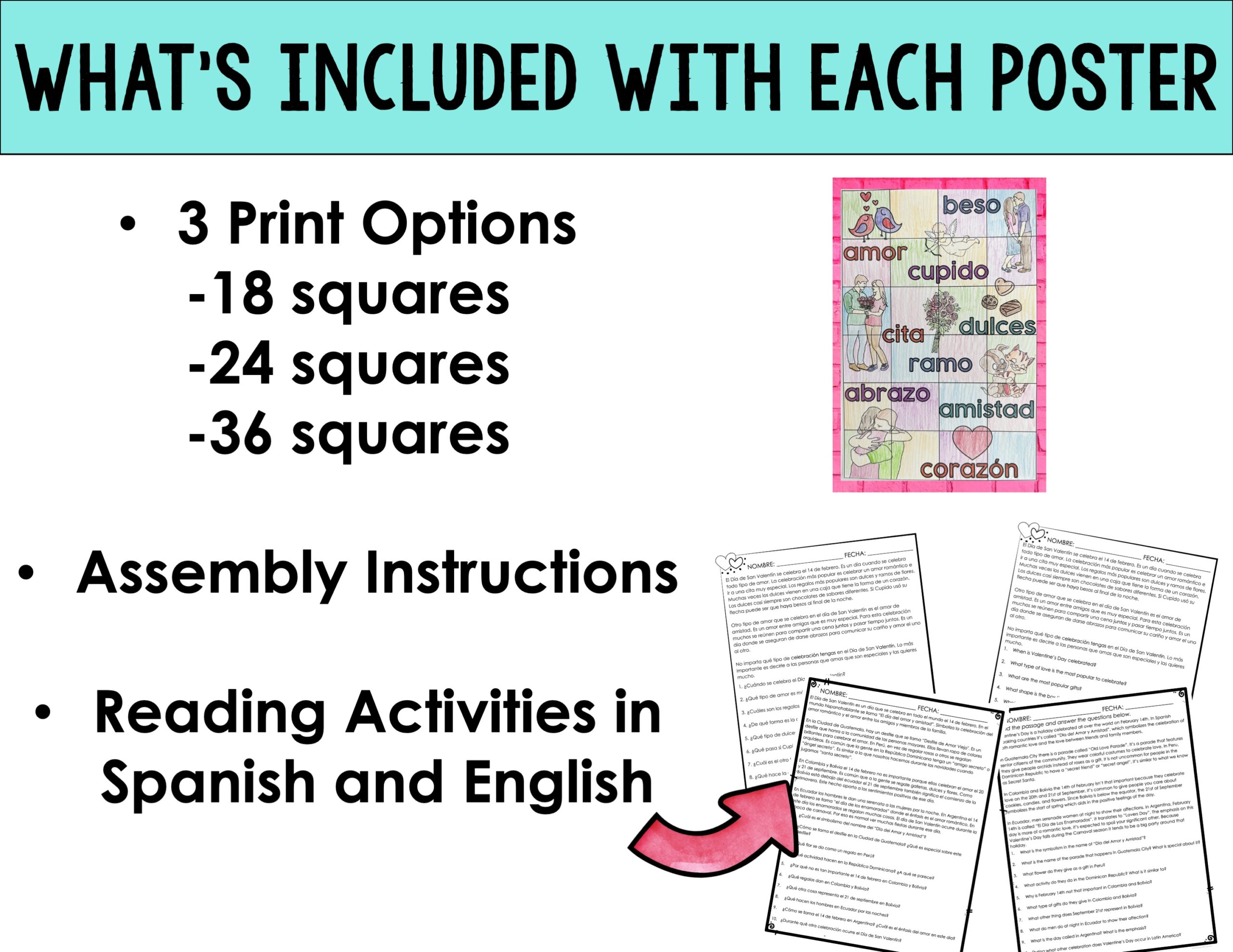 Spanish Valentine's Day Activities Bundle - Image 6