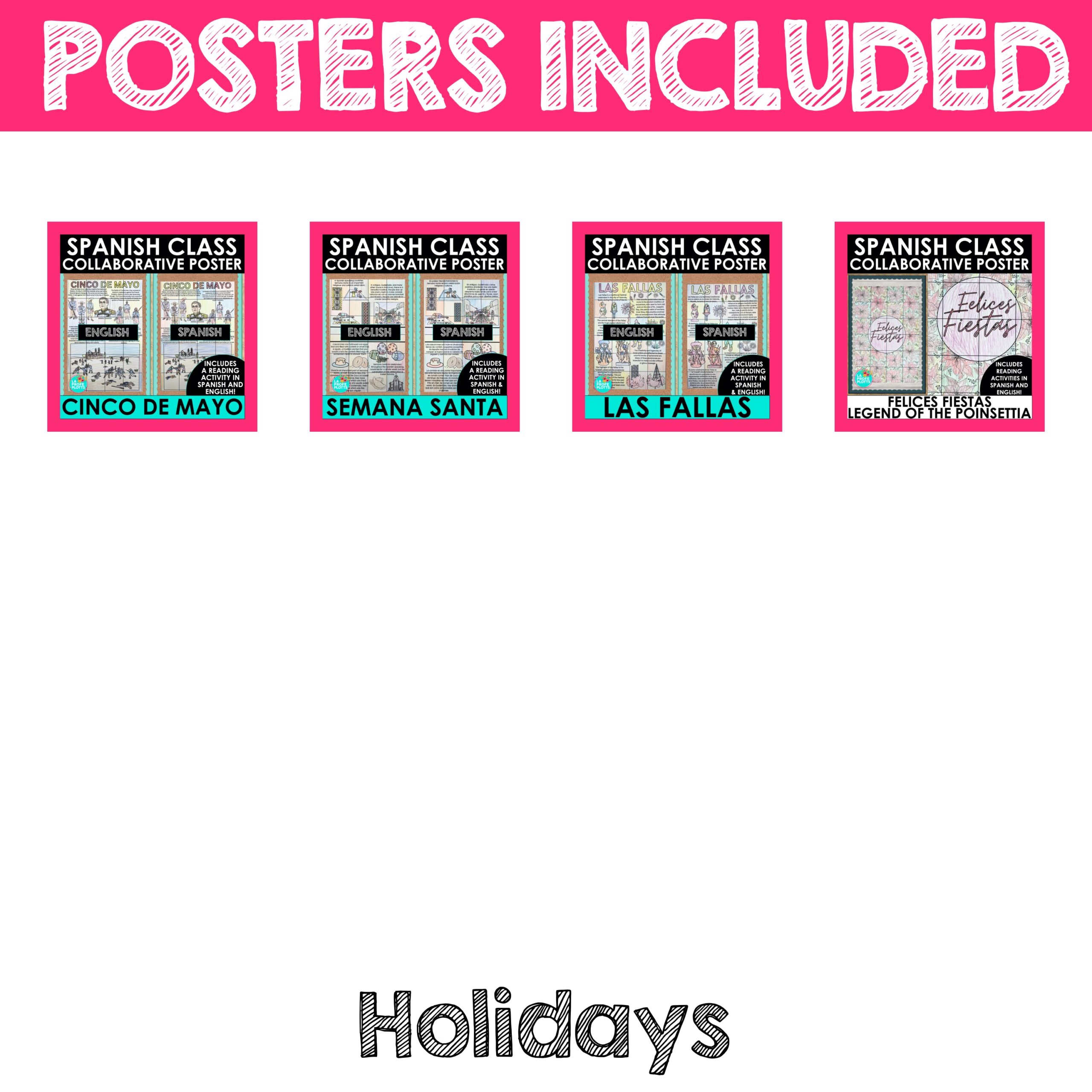 Spanish Collaborative Poster Mega Bundle - Image 6