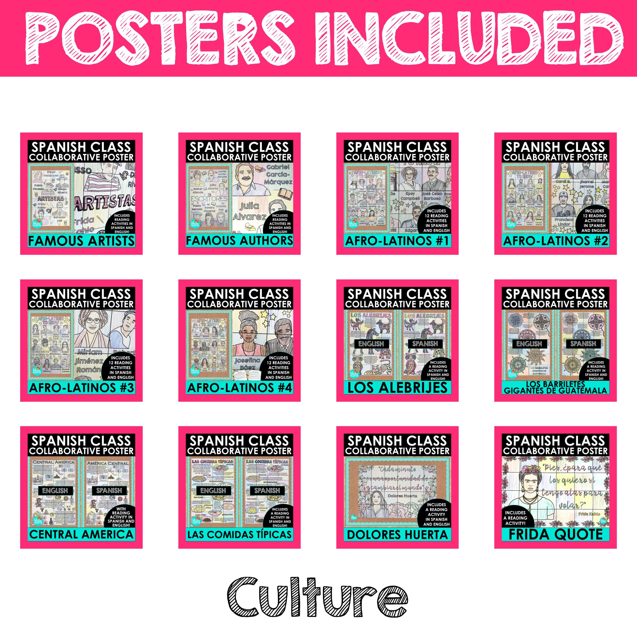Spanish Collaborative Poster Mega Bundle - Image 7