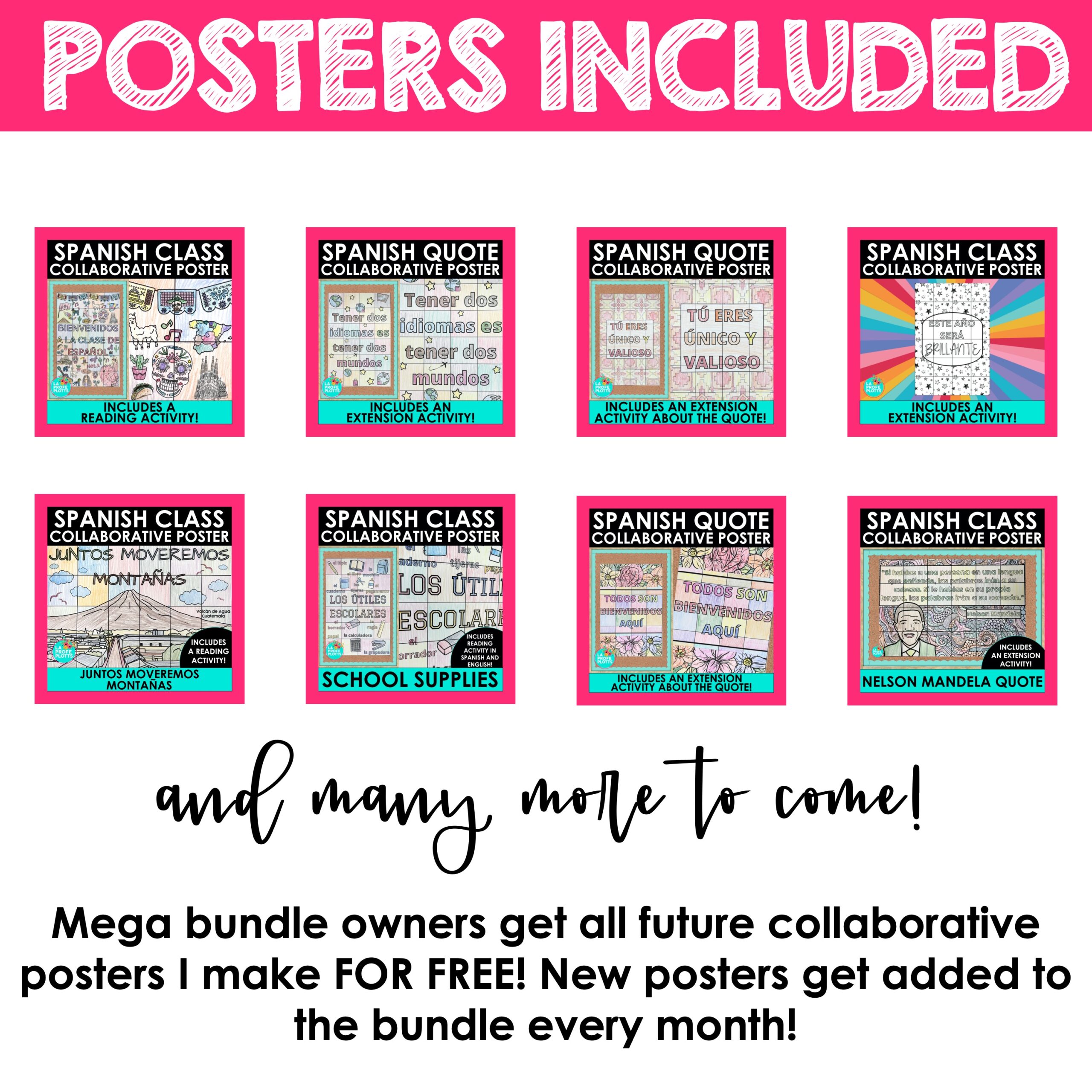 Spanish Collaborative Poster Mega Bundle - Image 10