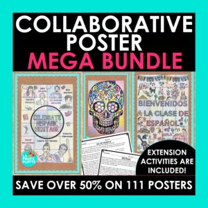 Spanish Collaborative Poster Mega Bundle