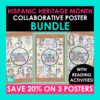 Hispanic Heritage Month Spanish Collaborative Poster Bundle - La Profe ...