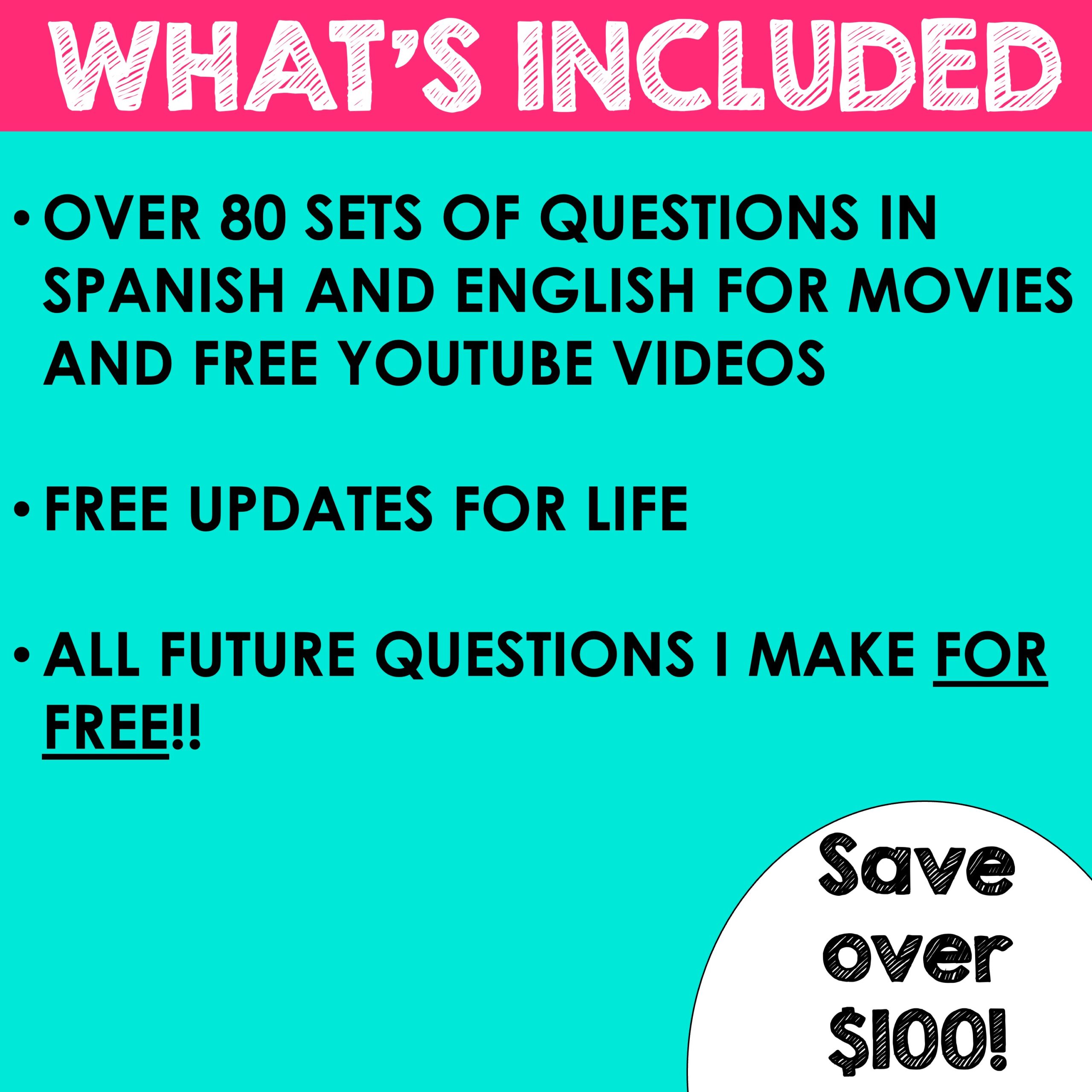 Spanish Class Movie Question Mega Bundle | Spanish Movie and Video Guides - Image 3