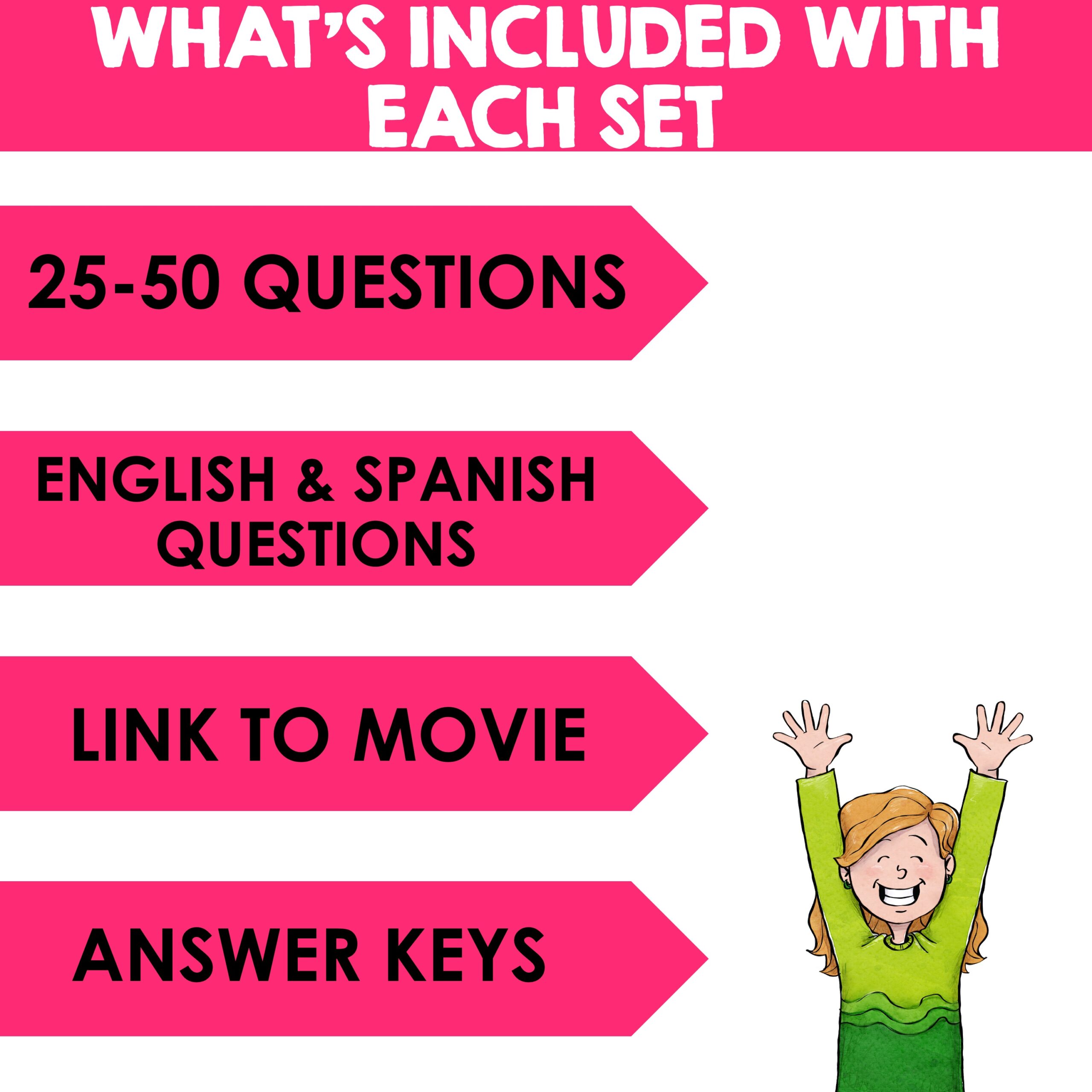 Spanish Class Movie Question Mega Bundle | Spanish Movie and Video Guides - Image 4
