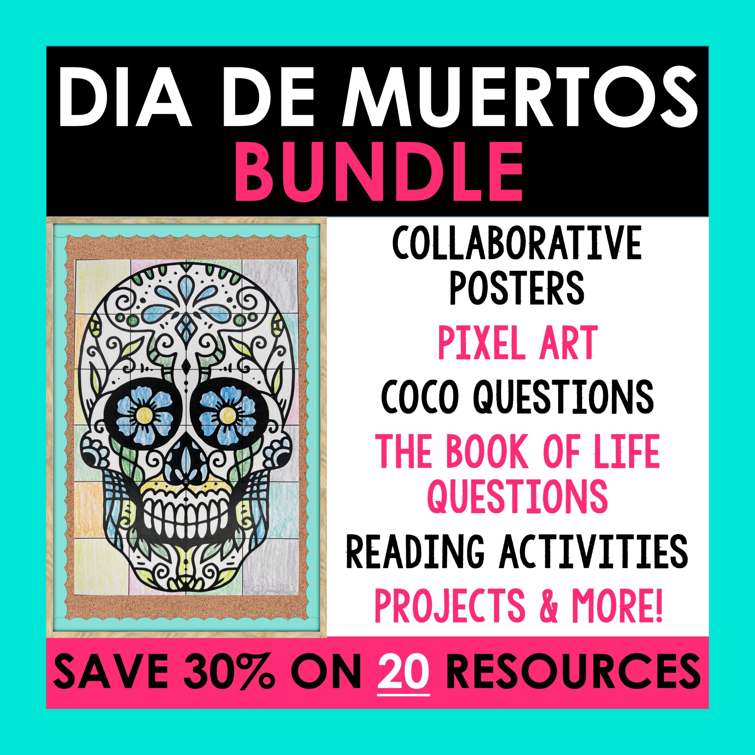 Día de los Muertos Activity Bundle | Spanish Day of the Dead Activities