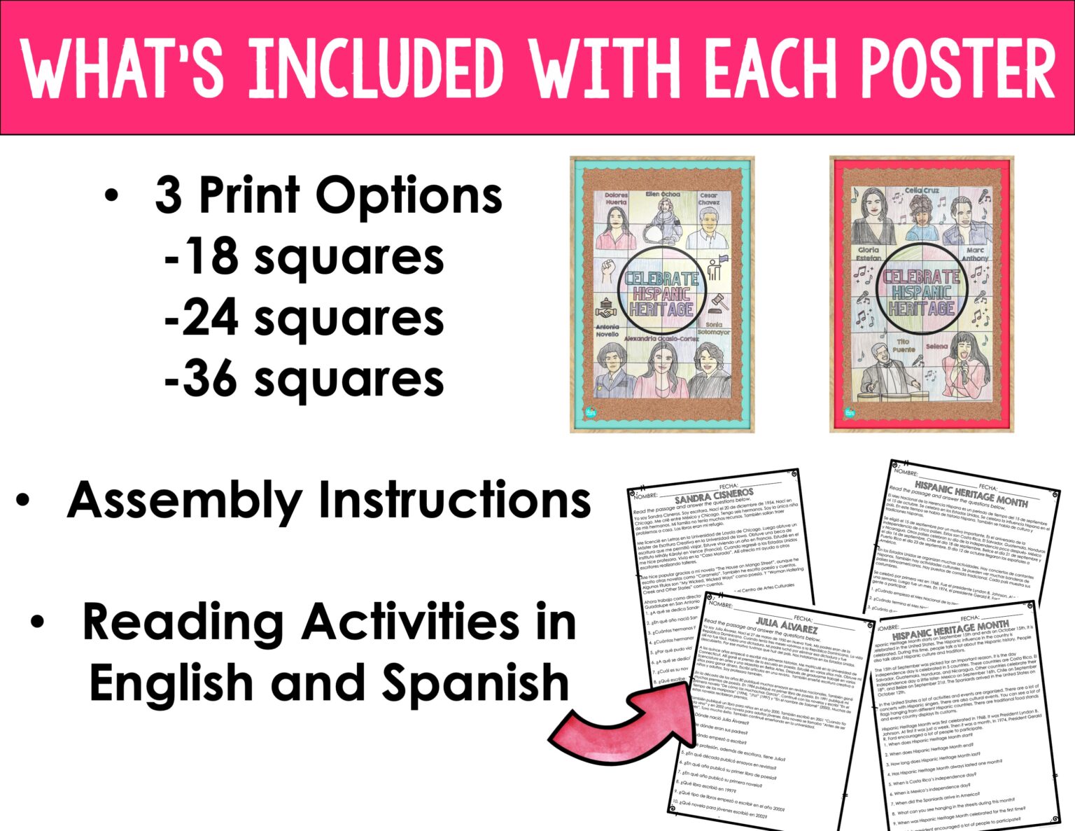 Hispanic Heritage Month Activity Bundle | Hispanic Heritage Month in ...