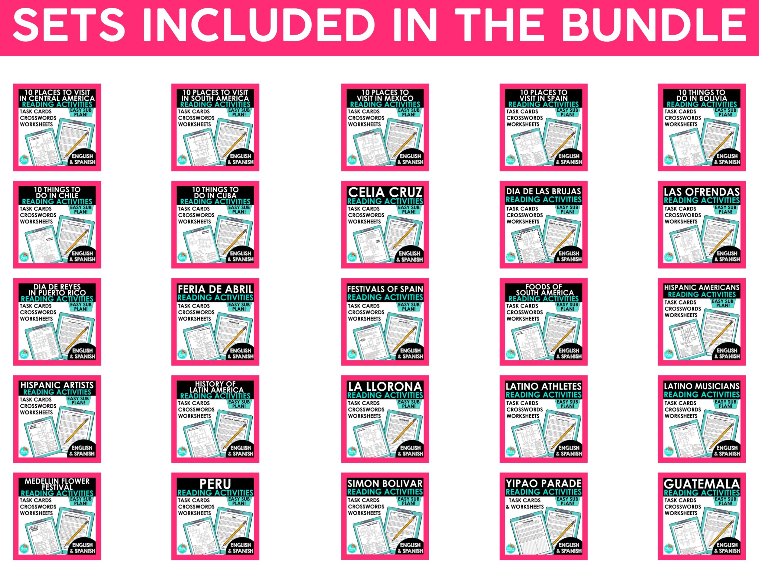 Culture Reading Activities Bundle #2 | Printable Reading Activities for Spanish Class - Image 5