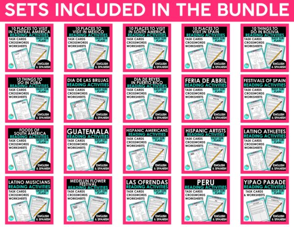 Culture Reading Activities Bundle #2 | Printable Reading Activities for Spanish Class - Image 5