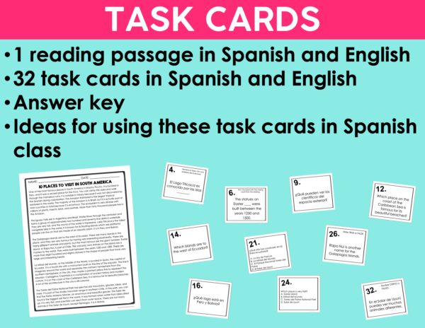 Culture Reading Activities Bundle #2 | Printable Reading Activities for Spanish Class - Image 7