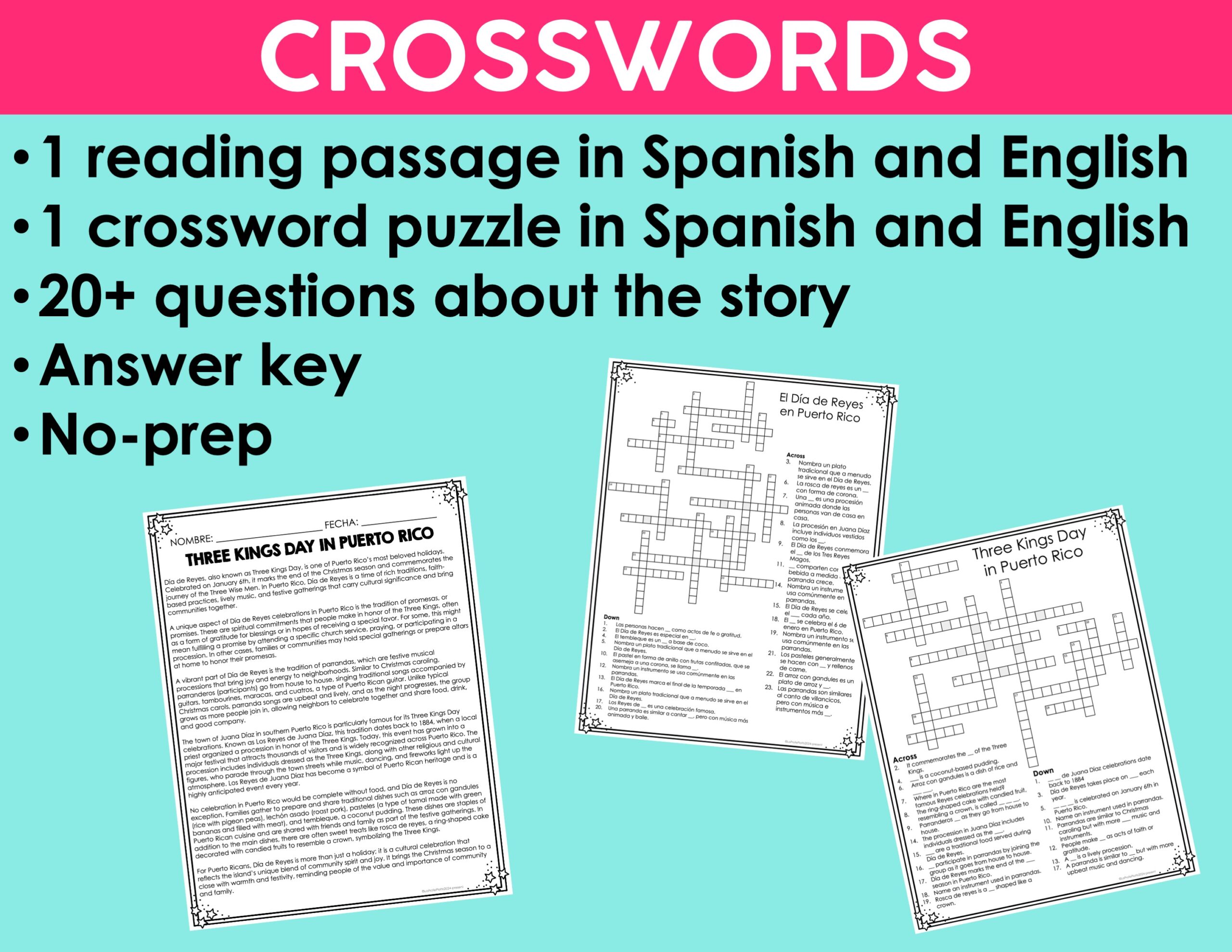Culture Reading Activities Bundle #2 | Printable Reading Activities for Spanish Class - Image 8