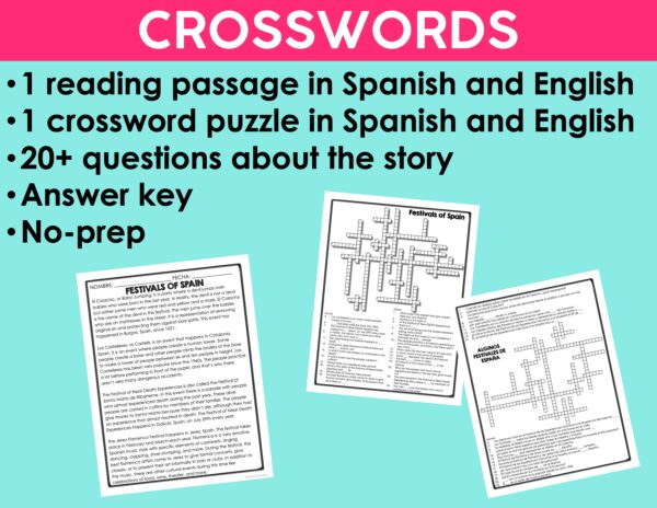 Culture Reading Activities Bundle #2 | Printable Reading Activities for Spanish Class - Image 8