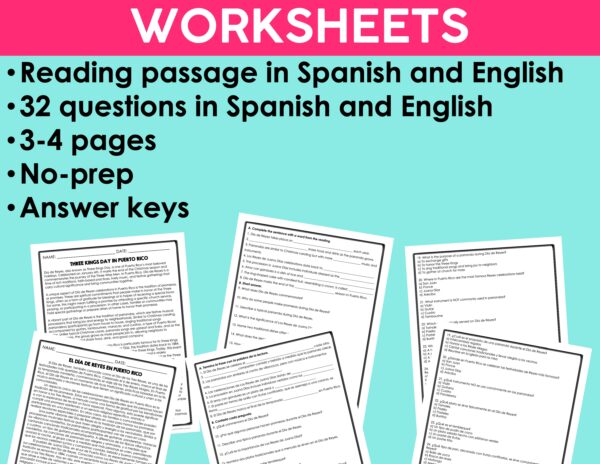 Culture Reading Activities Bundle #2 | Printable Reading Activities for Spanish Class - Image 9