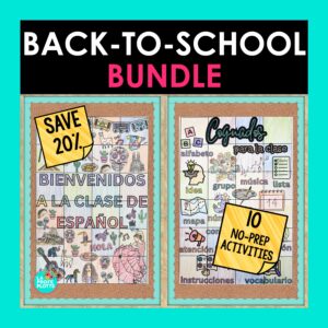 Spanish Back to School Activities | Projects, Readings, Posters, Icebreakers, & More