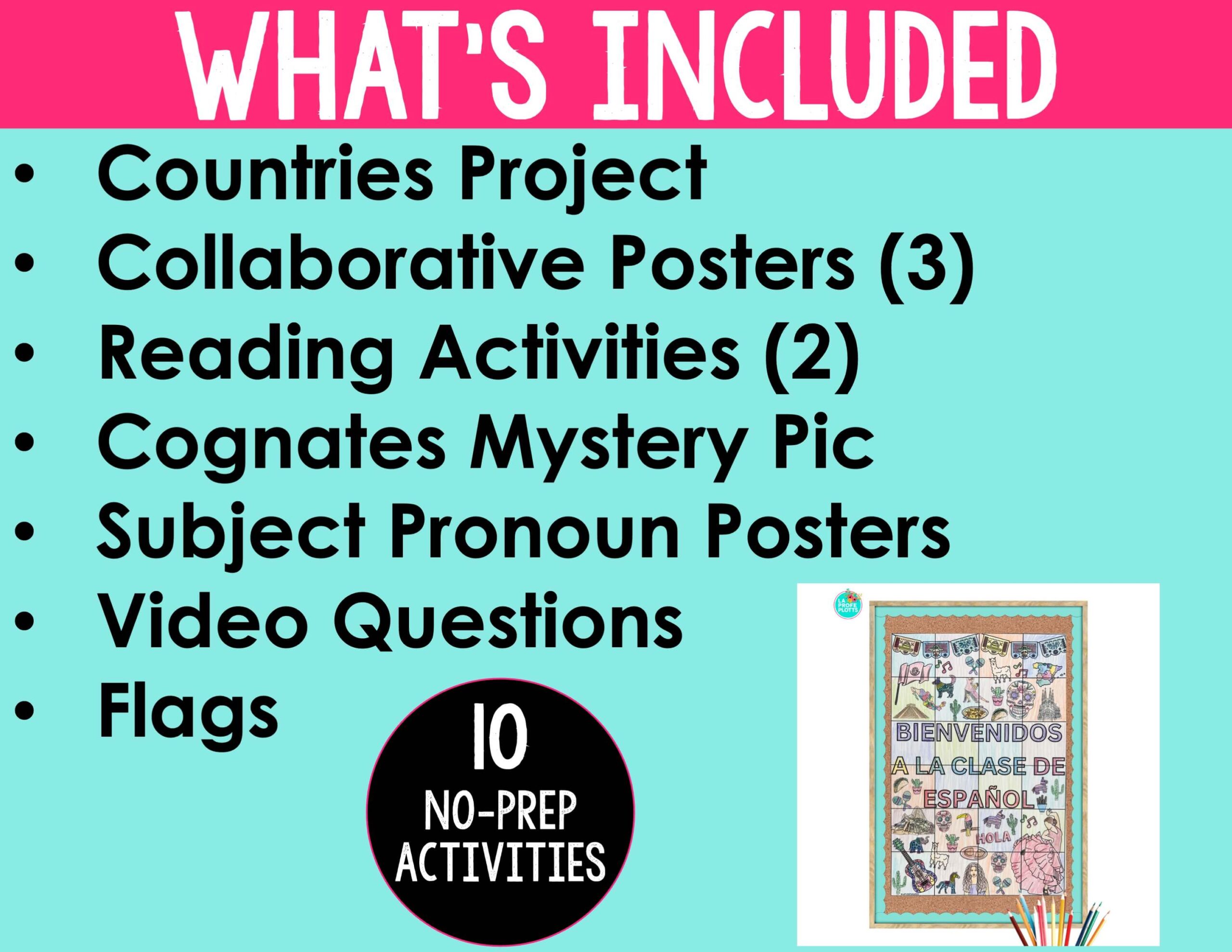 Spanish Back to School Activities | Projects, Readings, Posters, Icebreakers, & More - Image 3