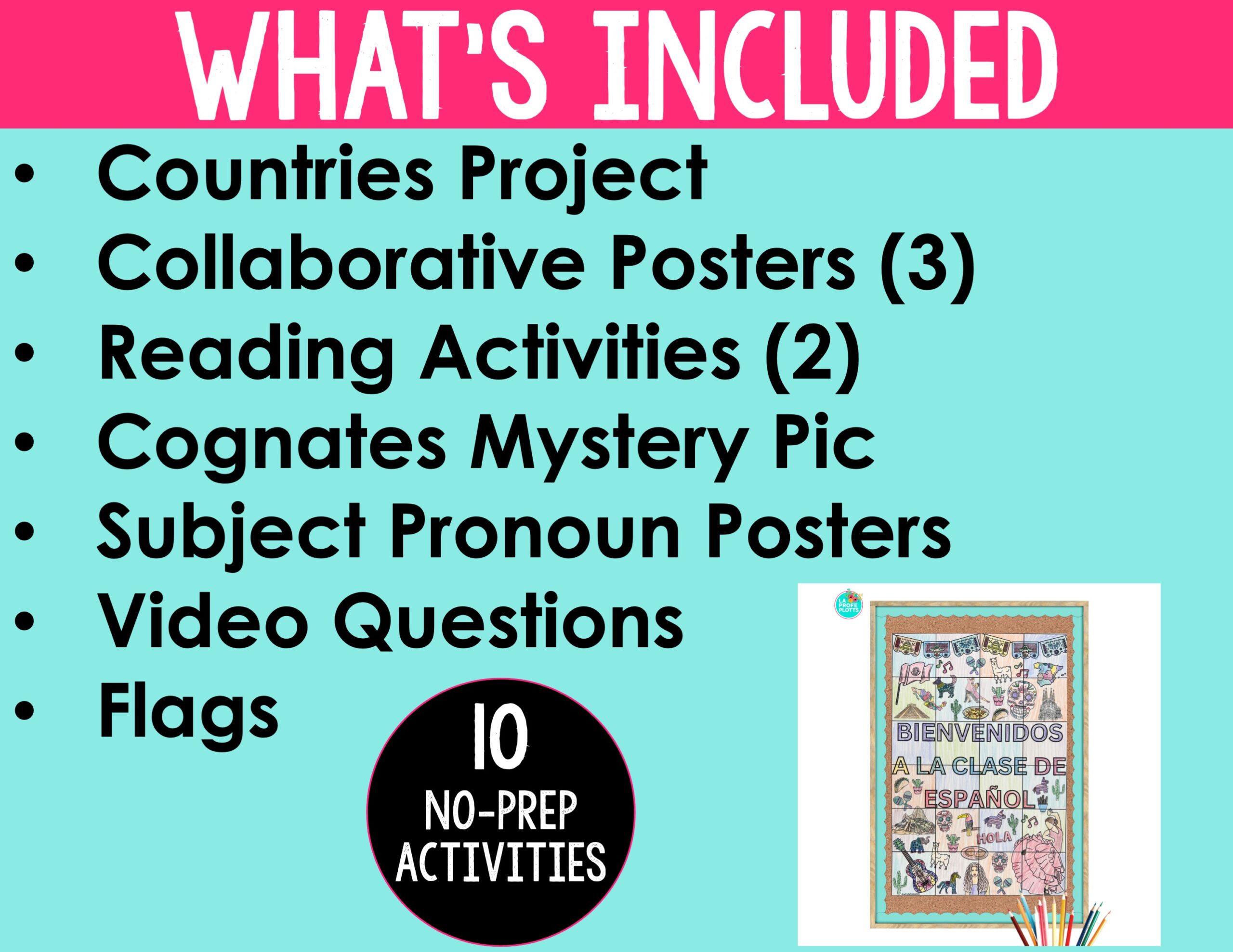 Spanish Back to School Activities | Projects, Readings, Posters, Icebreakers, & More - Image 3