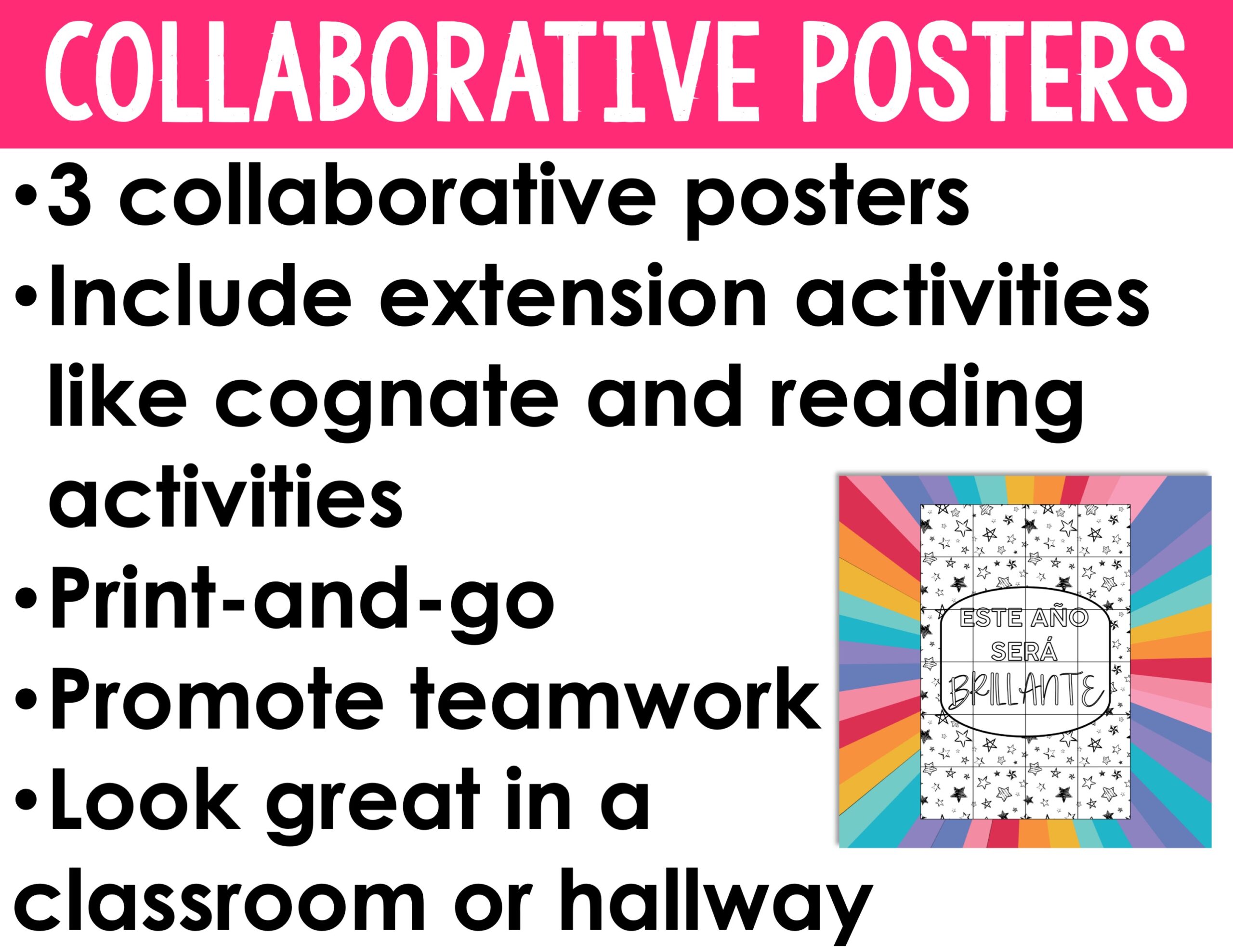 Spanish Back to School Activities | Projects, Readings, Posters, Icebreakers, & More - Image 6